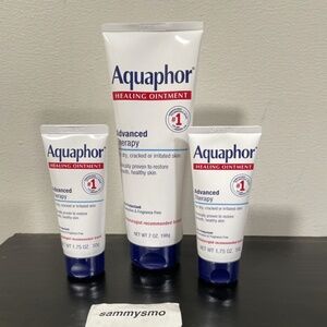 Aquaphor Healing Ointment Advanced Therapy, 1.75oz & 7oz., x3 bundle